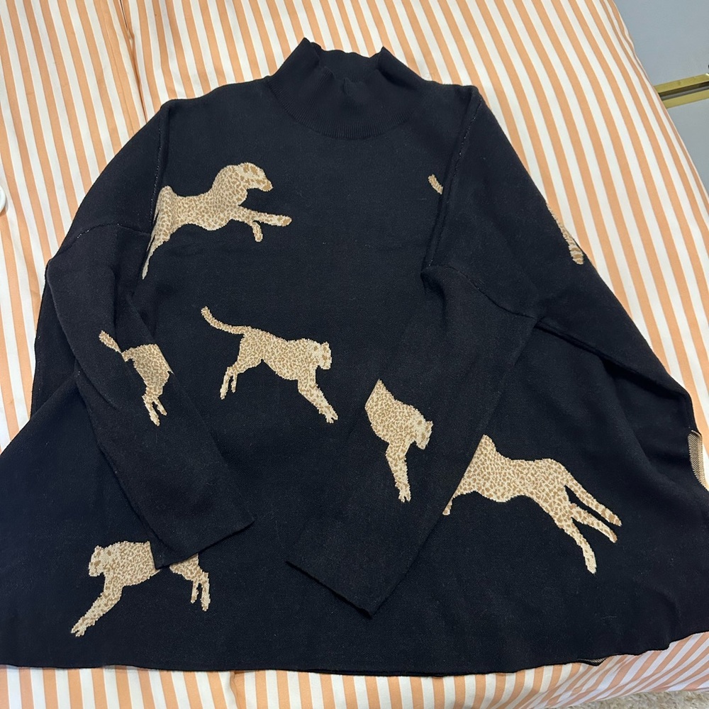 cheetah sweater